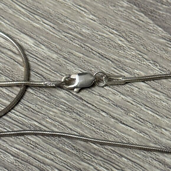 Sterling Silver 18 Inches Snake Chain Necklace - Picture 3 of 3